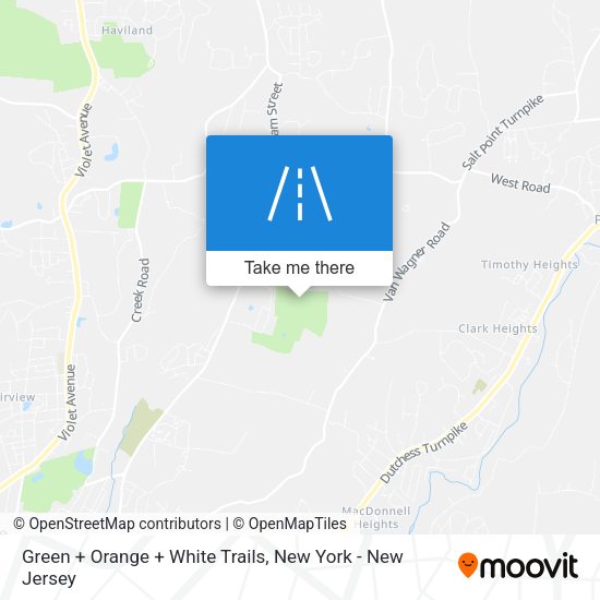 Green + Orange + White Trails map