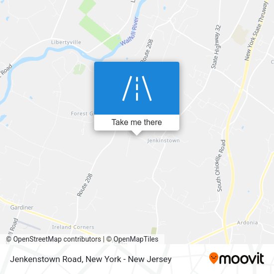 Jenkenstown Road map