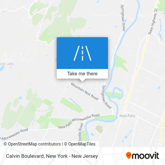 Mapa de Calvin Boulevard