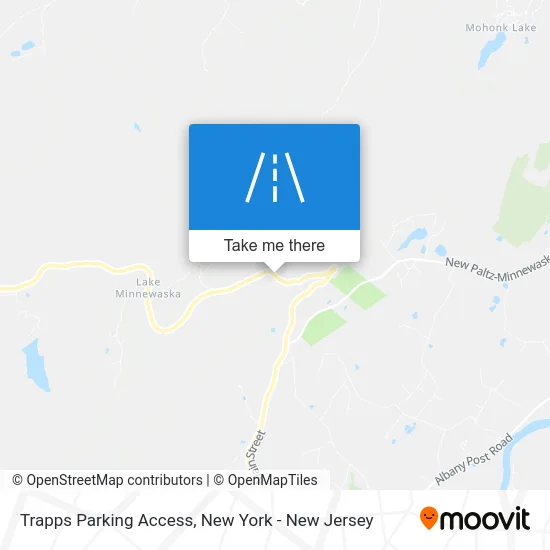 Trapps Parking Access map