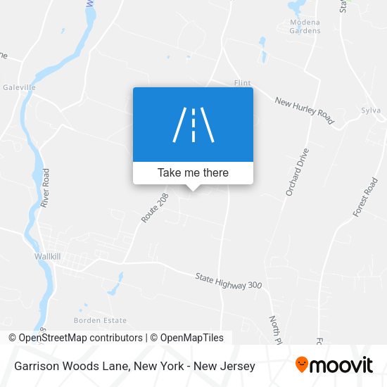 Garrison Woods Lane map