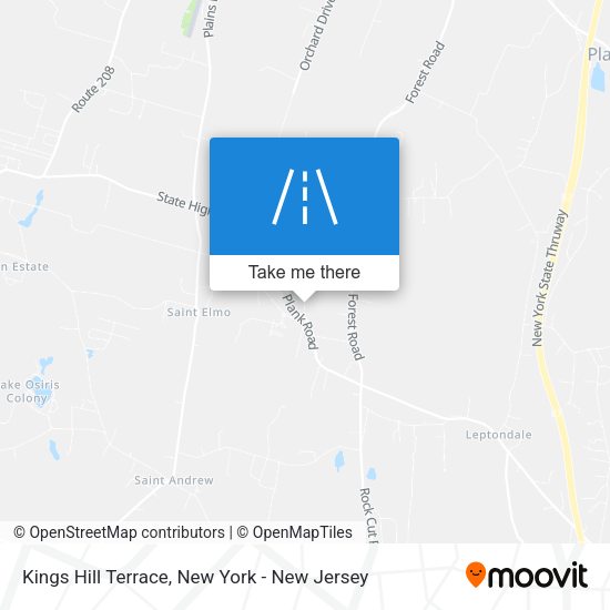 Kings Hill Terrace map