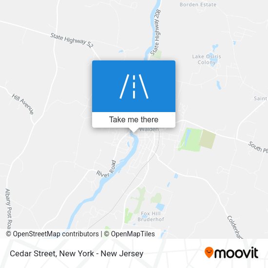 Mapa de Cedar Street