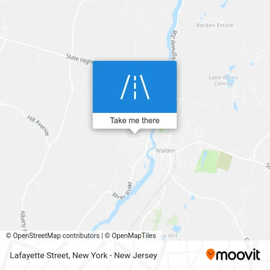 Lafayette Street map
