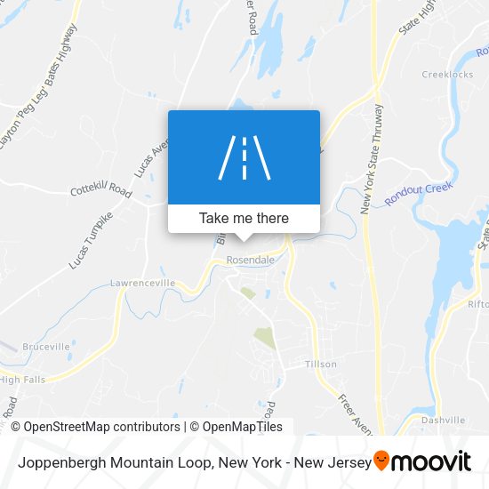 Joppenbergh Mountain Loop map
