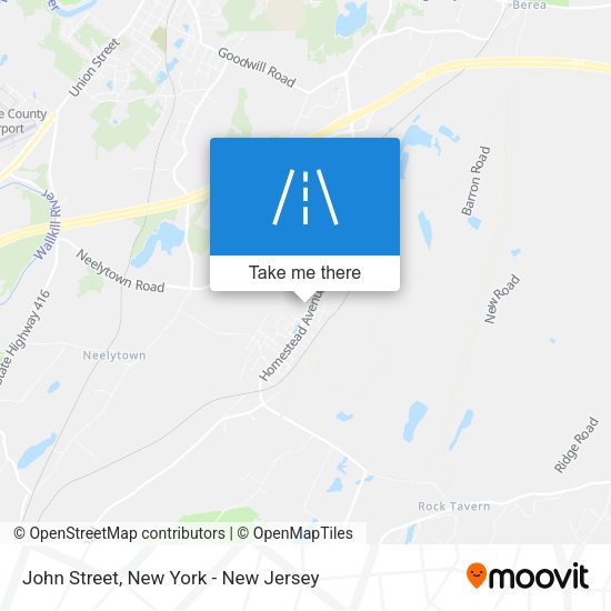 Mapa de John Street