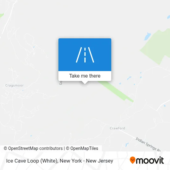 Ice Cave Loop (White) map