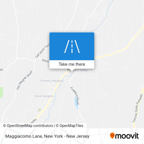 Maggiacomo Lane map