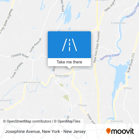 Josephine Avenue map