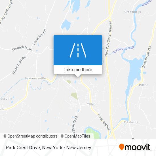 Mapa de Park Crest Drive