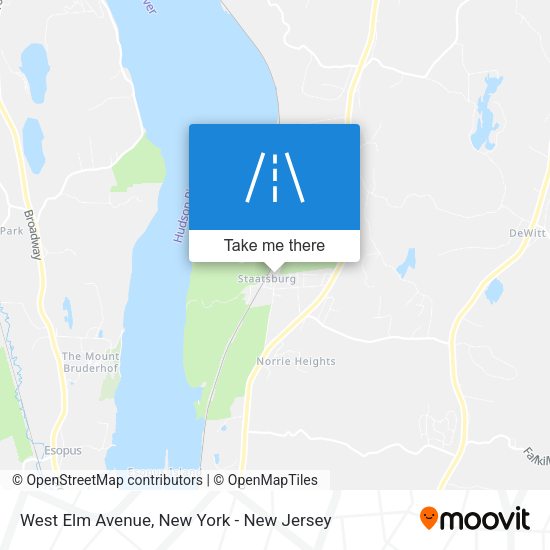 Mapa de West Elm Avenue