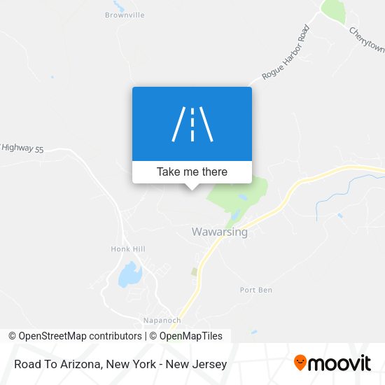 Road To Arizona map