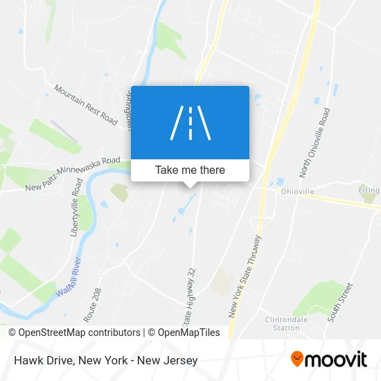 Hawk Drive map