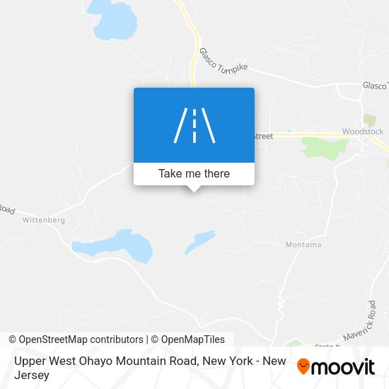 Upper West Ohayo Mountain Road map