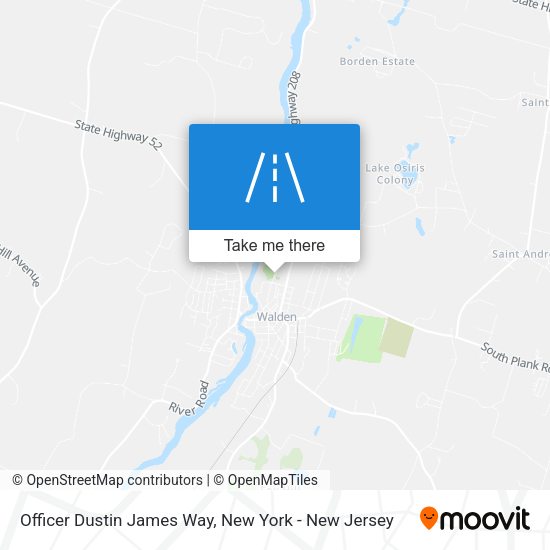 Officer Dustin James Way map