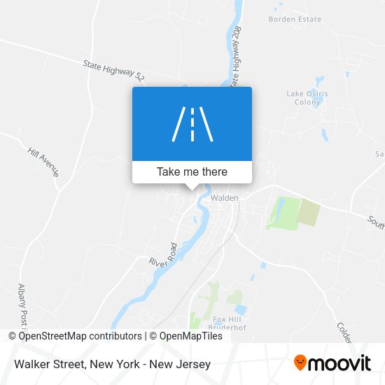 Mapa de Walker Street