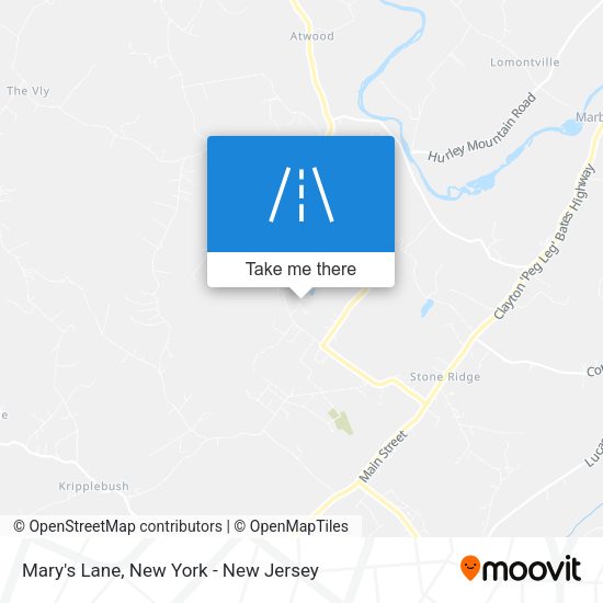 Mary's Lane map