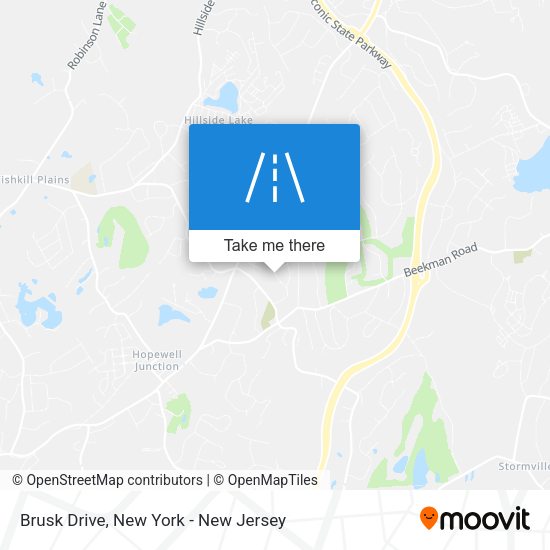 Brusk Drive map