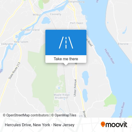 Hercules Drive map