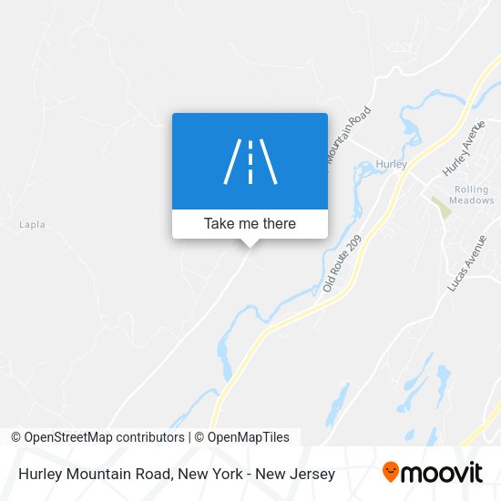 Hurley Mountain Road map