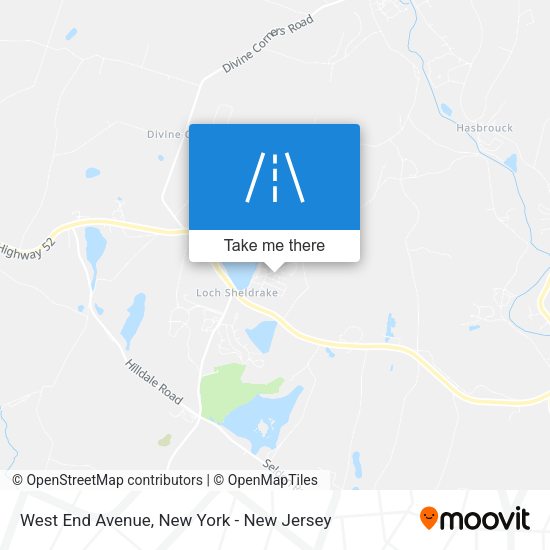 Mapa de West End Avenue