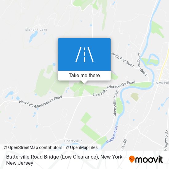 Mapa de Butterville Road Bridge (Low Clearance)