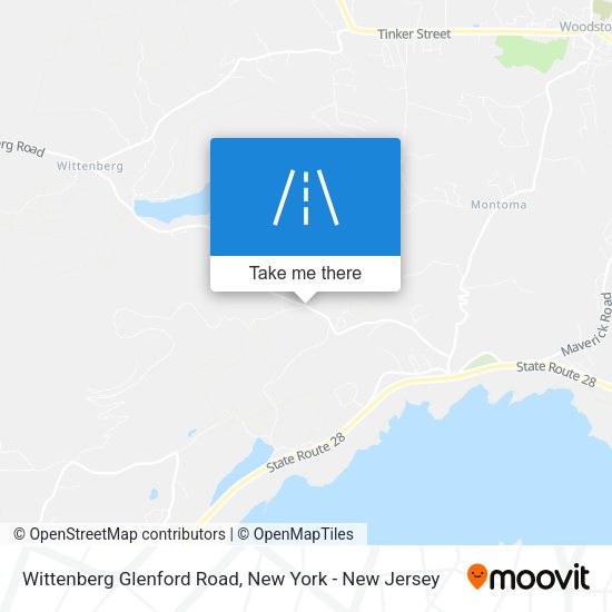 Wittenberg Glenford Road map