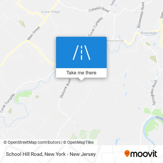 School Hill Road map