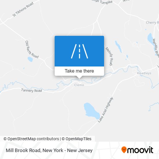 Mill Brook Road map