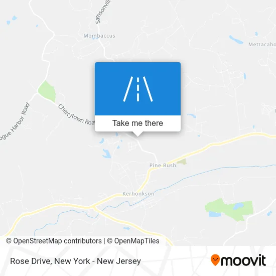 Rose Drive map