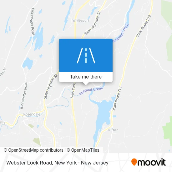 Webster Lock Road map