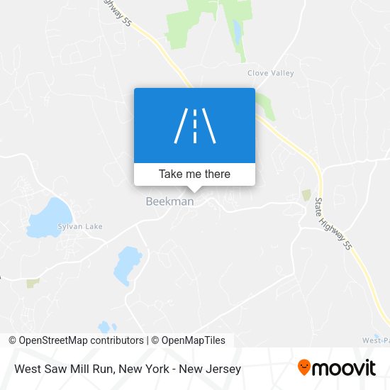 West Saw Mill Run map