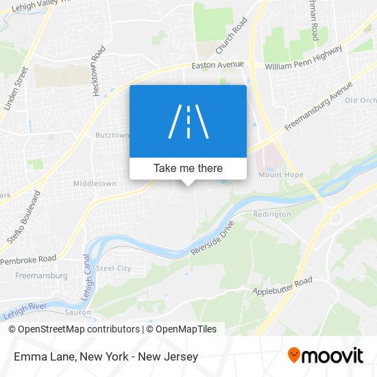 Emma Lane map