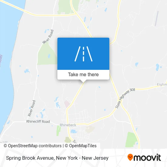 Spring Brook Avenue map