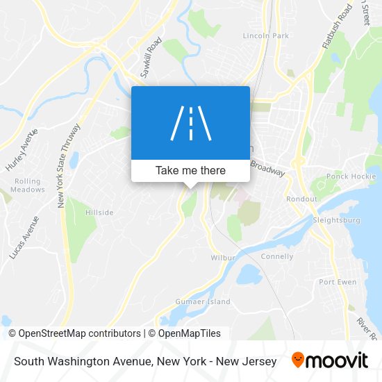 Mapa de South Washington Avenue
