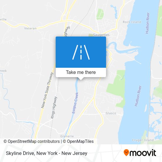 Mapa de Skyline Drive