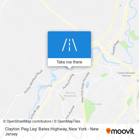 Clayton 'Peg Leg' Bates Highway map