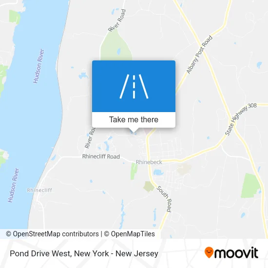 Pond Drive West map