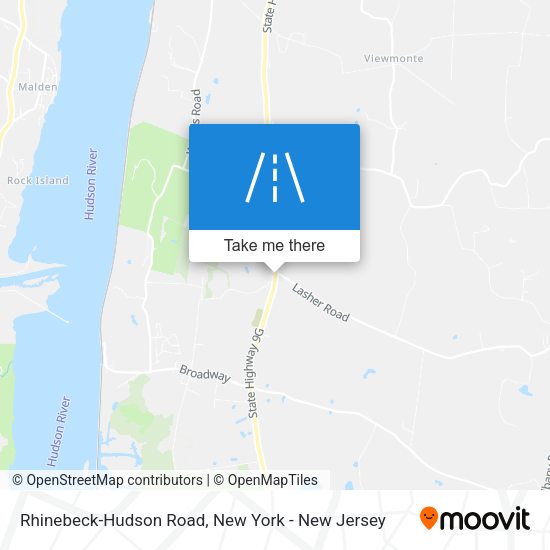 Mapa de Rhinebeck-Hudson Road