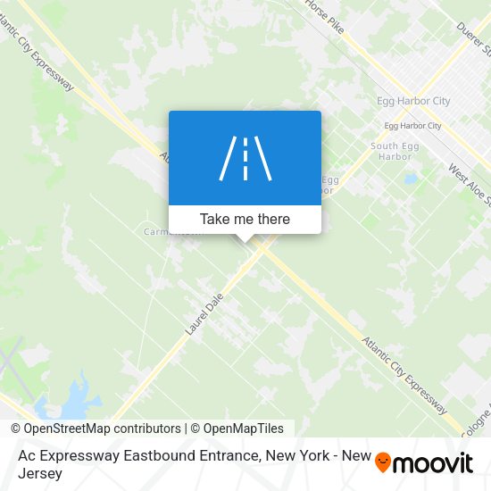 Ac Expressway Eastbound Entrance map