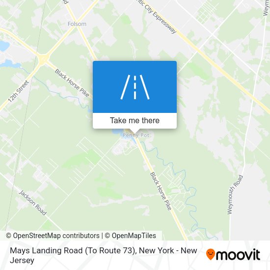 Mapa de Mays Landing Road (To Route 73)