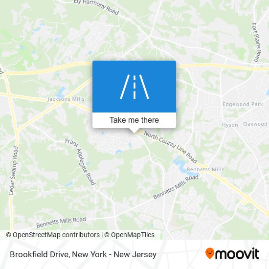 Brookfield Drive map