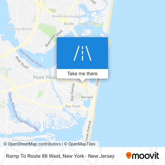 Ramp To Route 88 West map