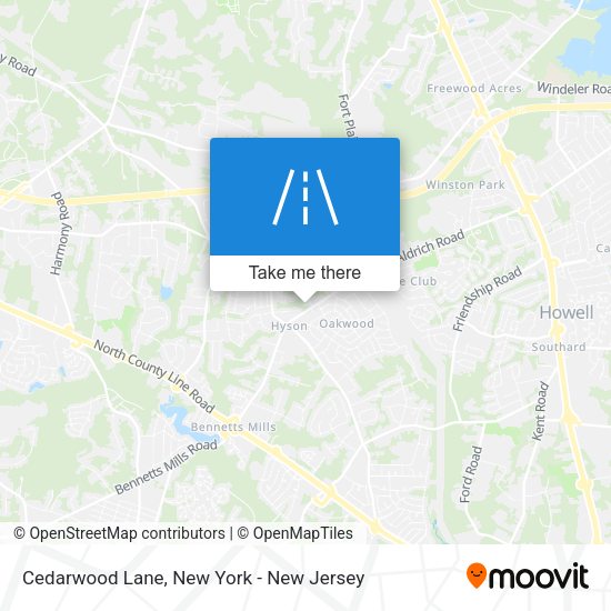 Mapa de Cedarwood Lane