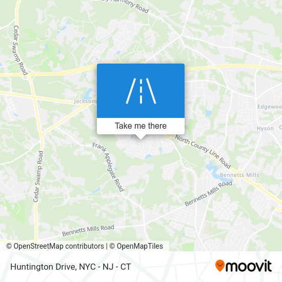 Huntington Drive map