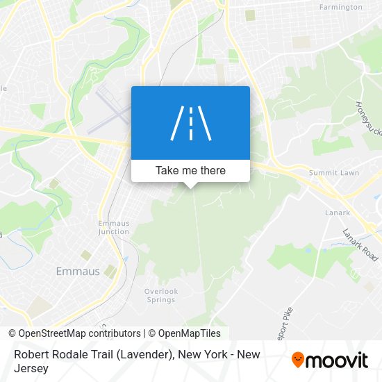 Mapa de Robert Rodale Trail (Lavender)