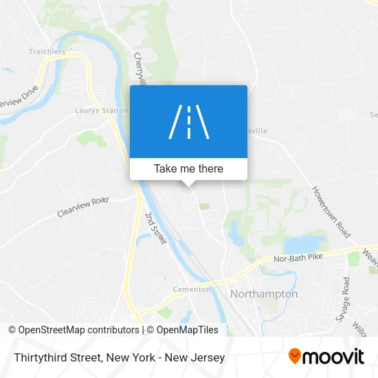Mapa de Thirtythird Street