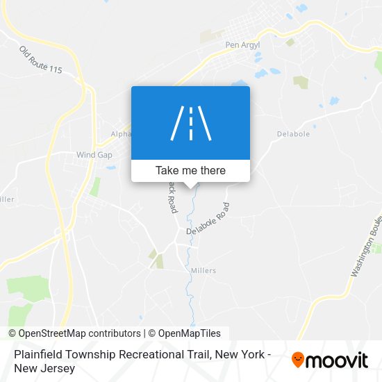 Mapa de Plainfield Township Recreational Trail