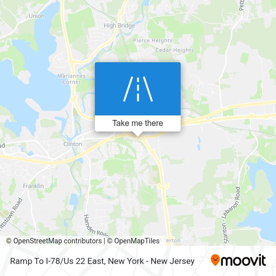 Mapa de Ramp To I-78/Us 22 East