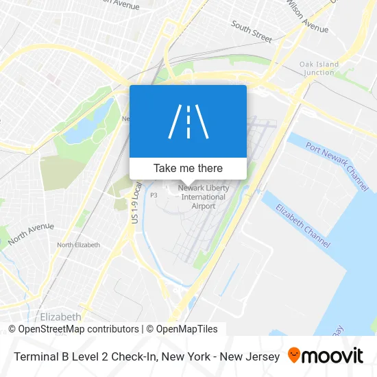 Terminal B Level 2 Check-In map